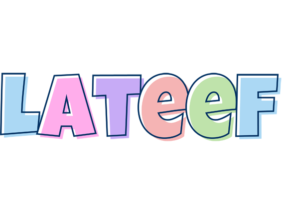 Lateef pastel logo