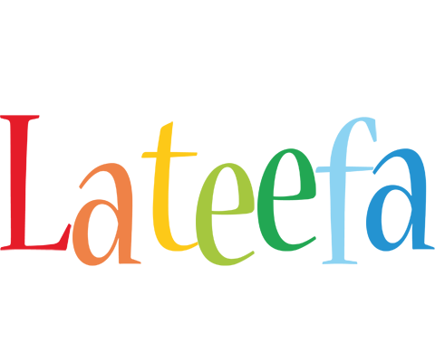 Lateefa birthday logo