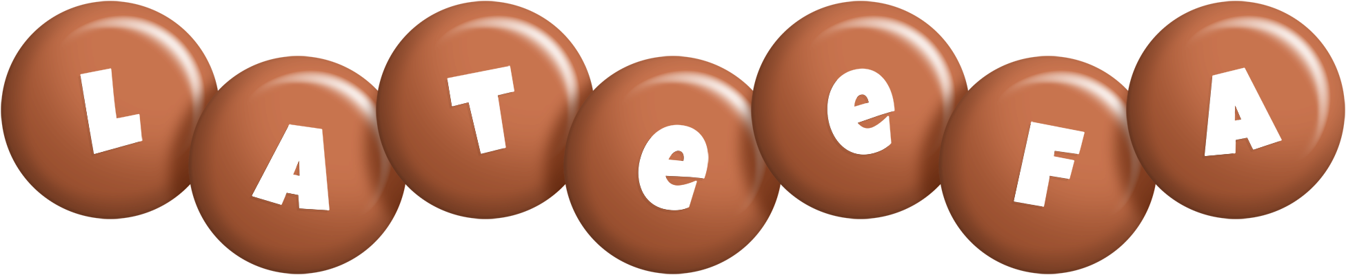 Lateefa candy-brown logo