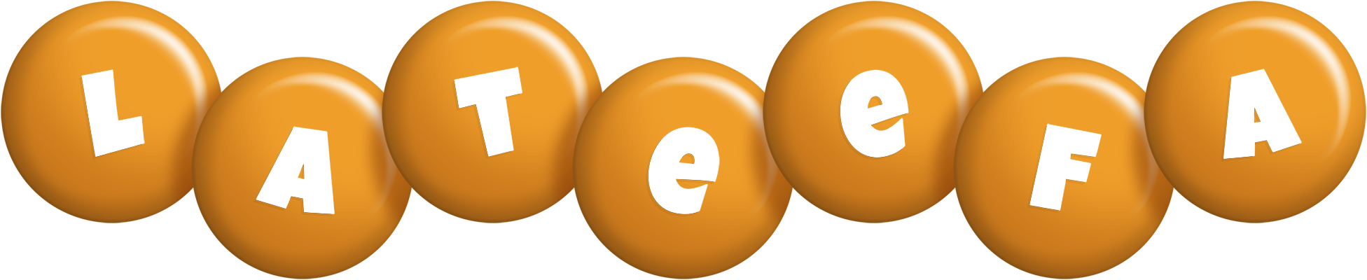 Lateefa candy-orange logo