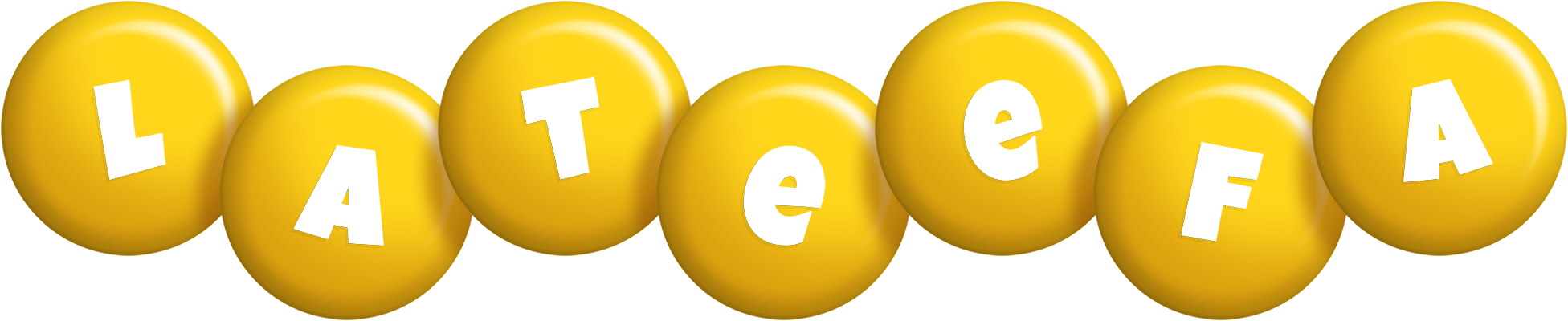 Lateefa candy-yellow logo