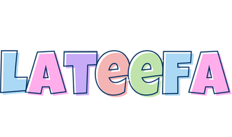 Lateefa pastel logo