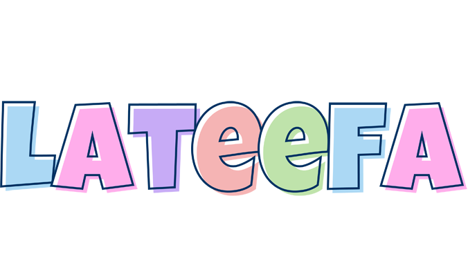 Lateefa pastel logo
