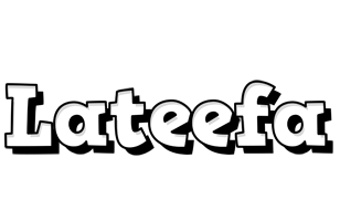 Lateefa snowing logo