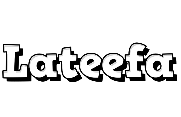 Lateefa snowing logo