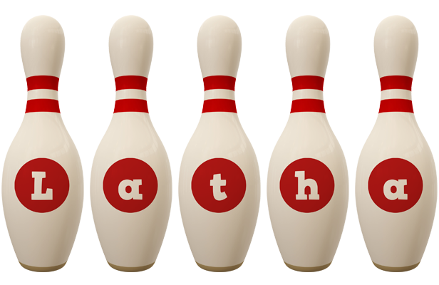 Latha bowling-pin logo