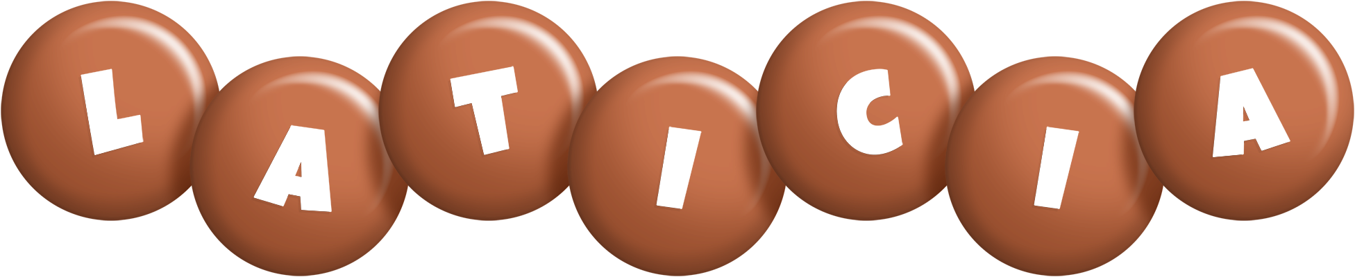 Laticia candy-brown logo