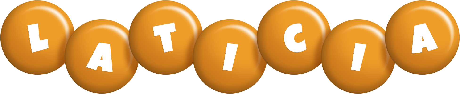 Laticia candy-orange logo