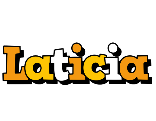 Laticia cartoon logo