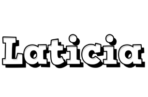 Laticia snowing logo