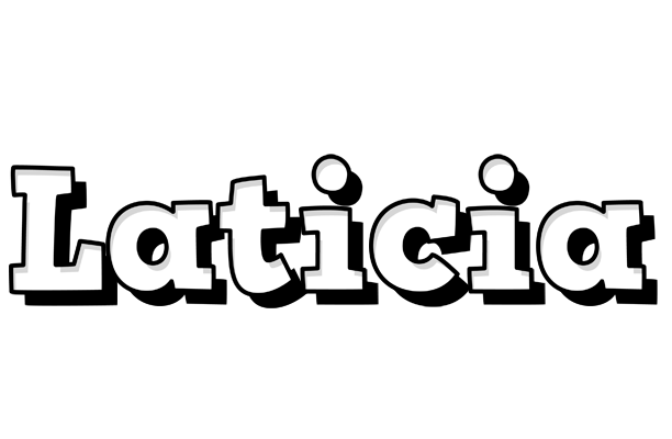 Laticia snowing logo