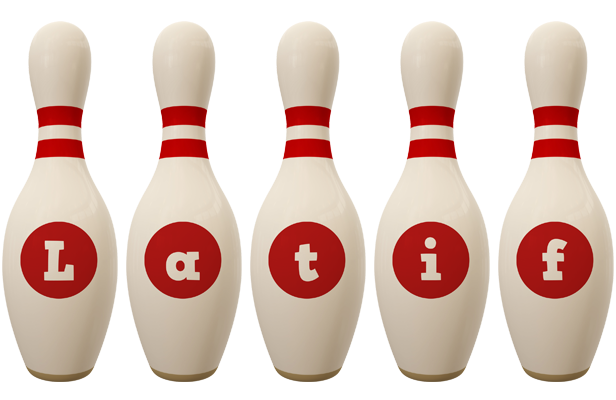Latif bowling-pin logo