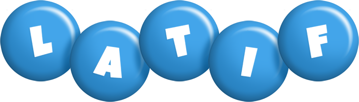 Latif candy-blue logo