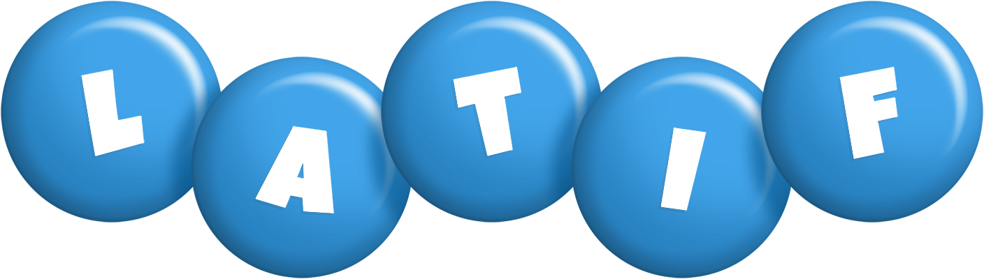 Latif candy-blue logo