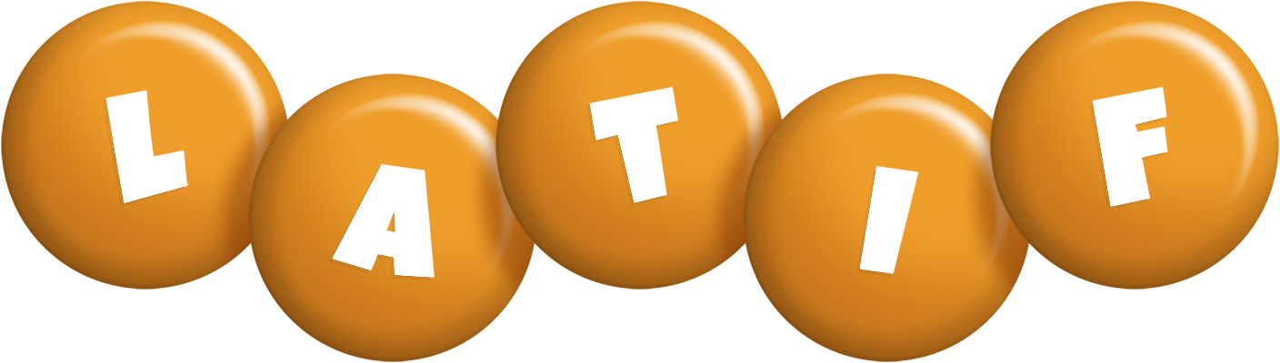 Latif candy-orange logo