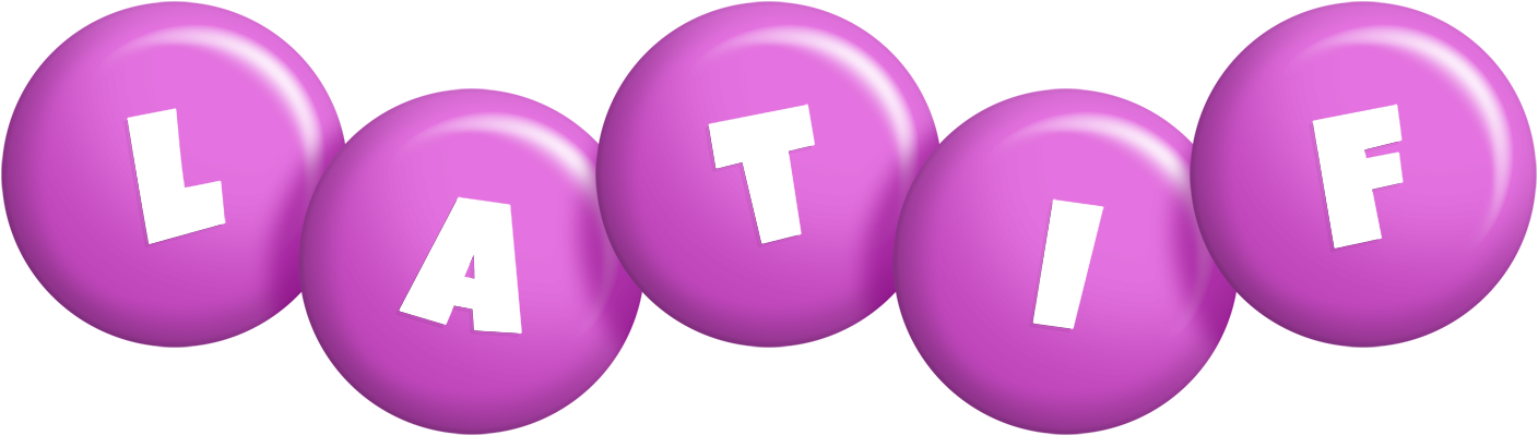 Latif candy-purple logo