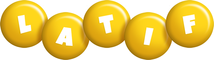 Latif candy-yellow logo