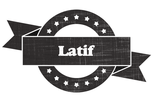 Latif grunge logo