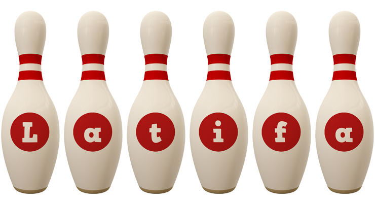 Latifa bowling-pin logo