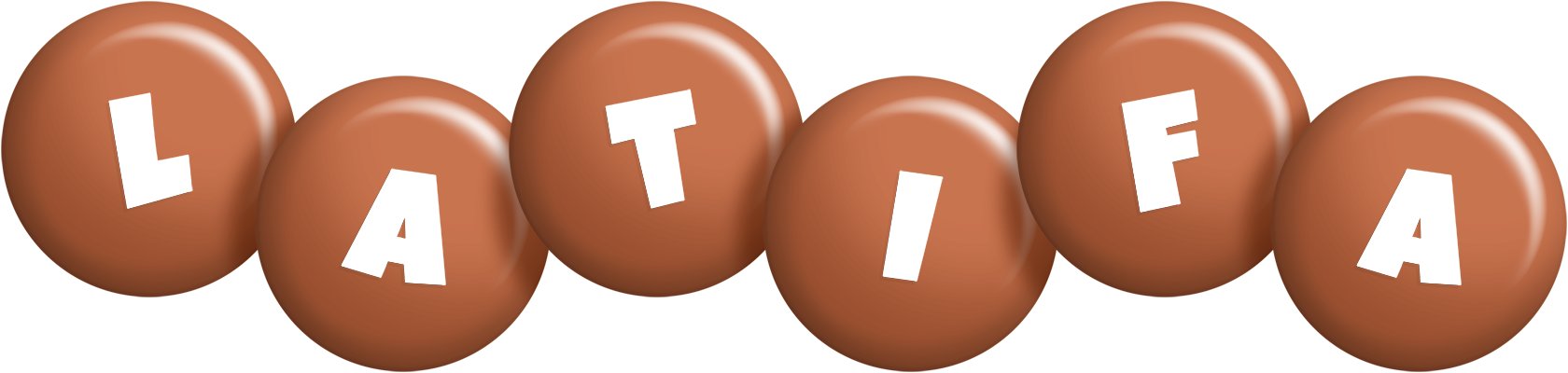 Latifa candy-brown logo