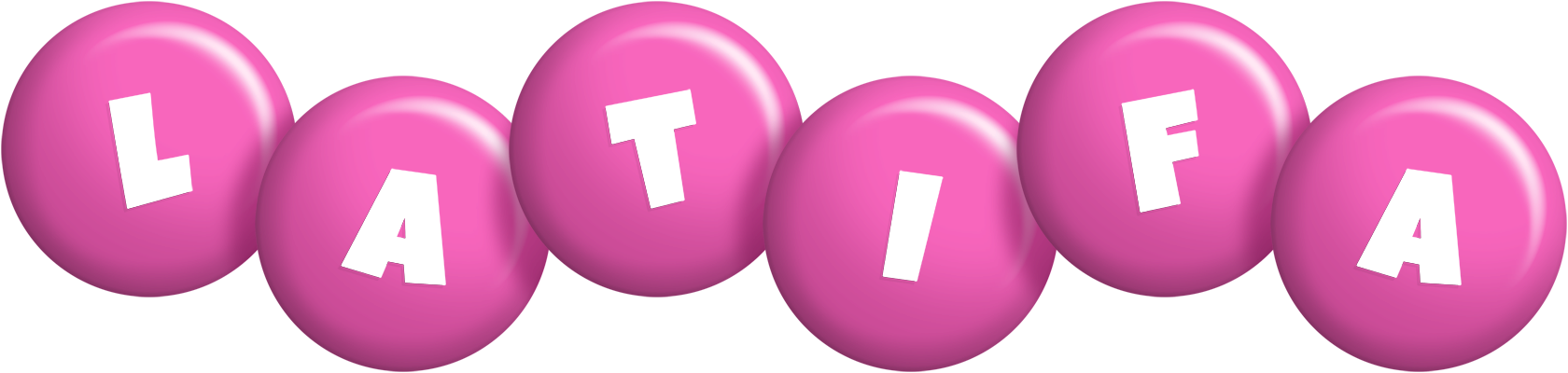 Latifa candy-pink logo