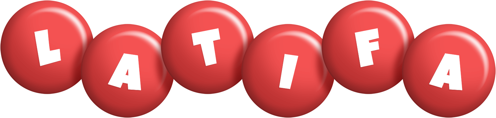 Latifa candy-red logo