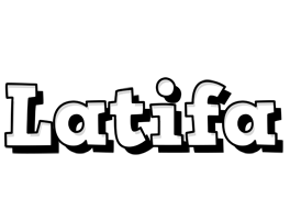 Latifa snowing logo