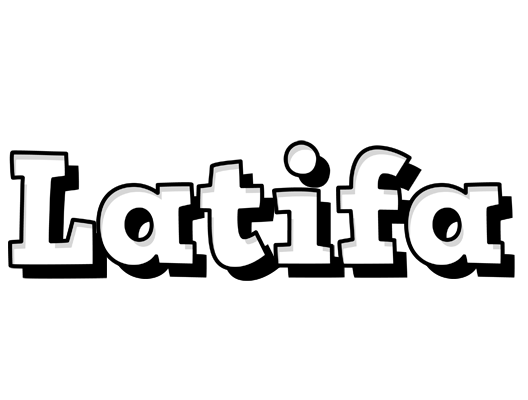 Latifa snowing logo