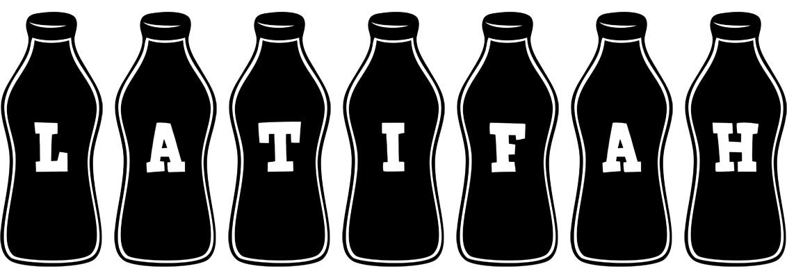 Latifah bottle logo
