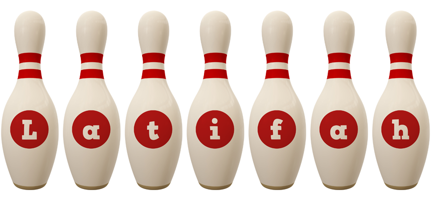 Latifah bowling-pin logo