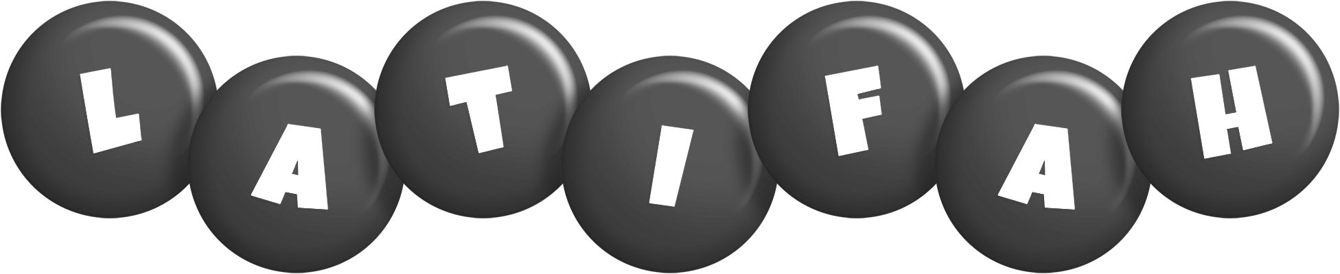 Latifah candy-black logo