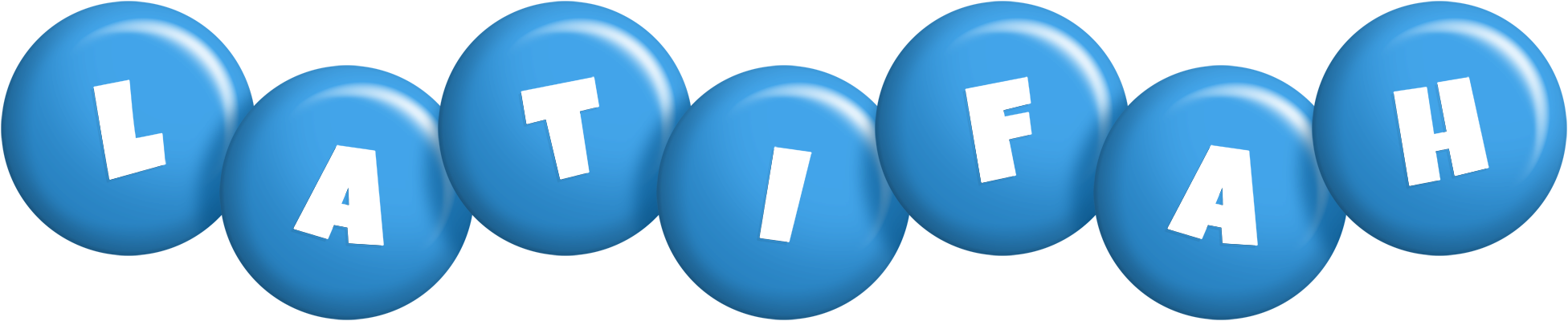 Latifah candy-blue logo