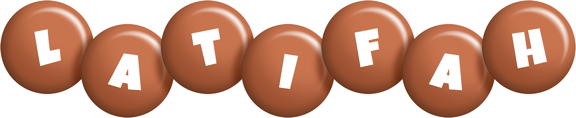 Latifah candy-brown logo