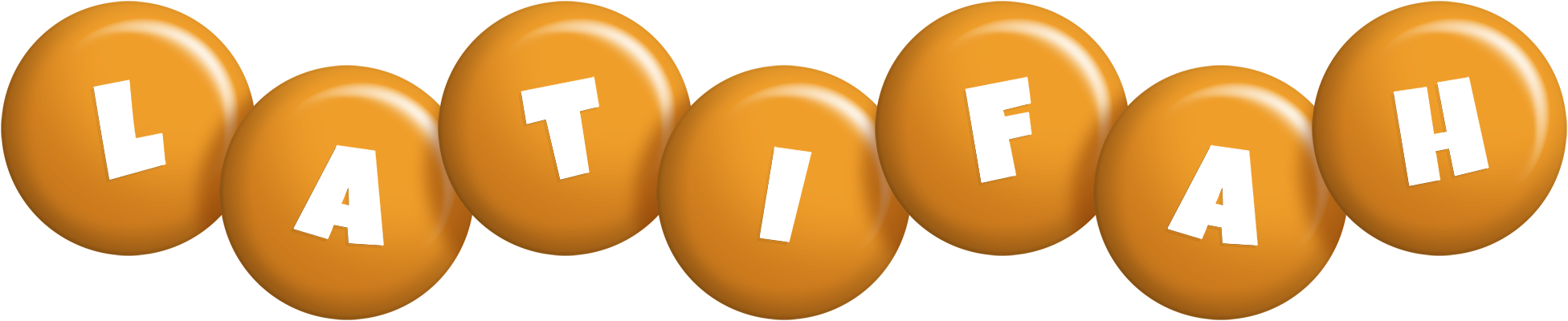 Latifah candy-orange logo
