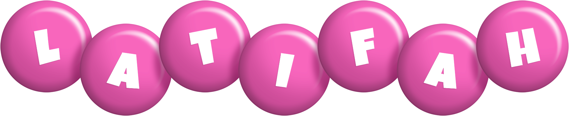 Latifah candy-pink logo