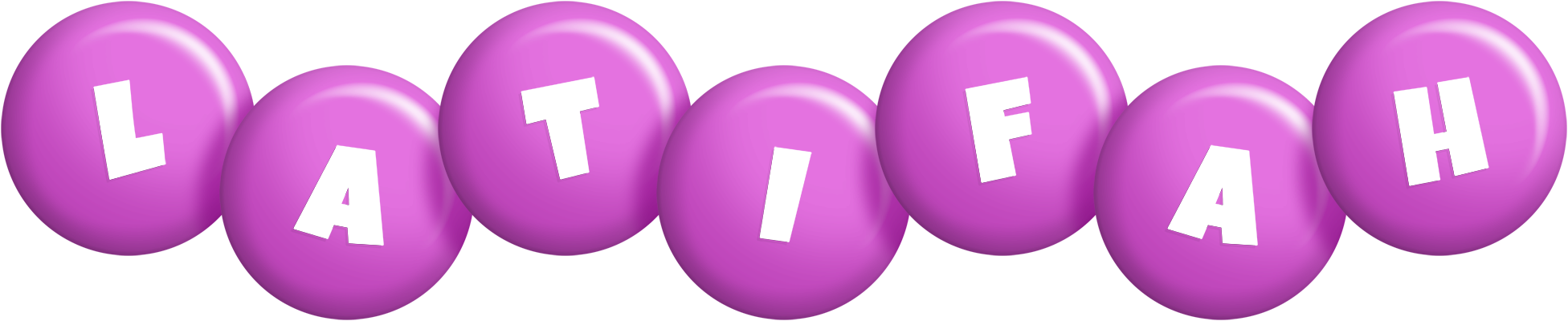 Latifah candy-purple logo