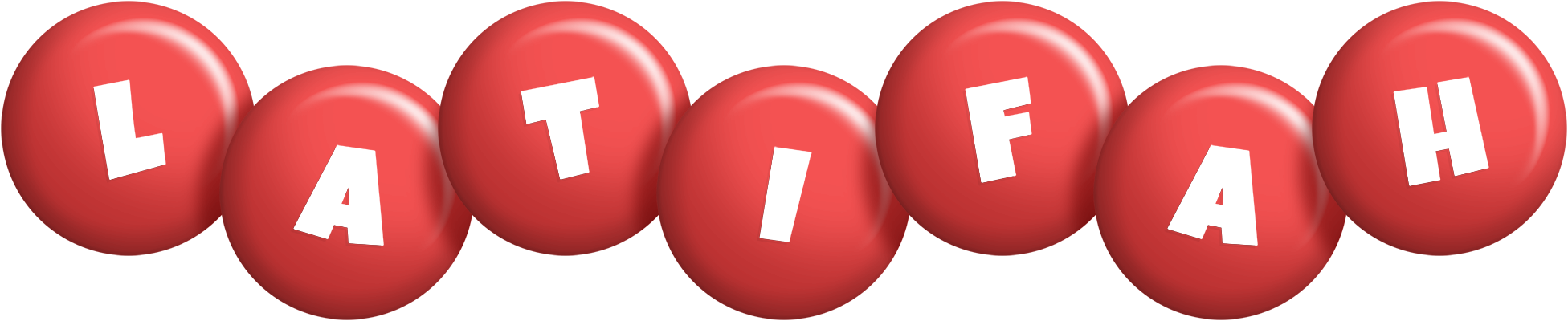 Latifah candy-red logo