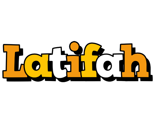 Latifah cartoon logo