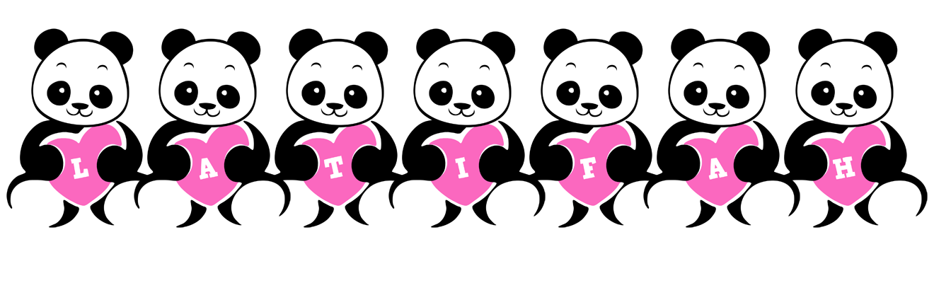 Latifah love-panda logo