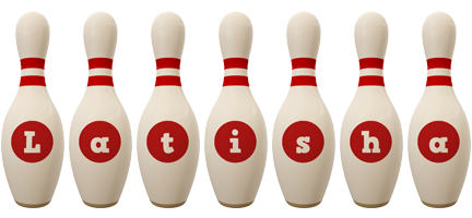 Latisha bowling-pin logo