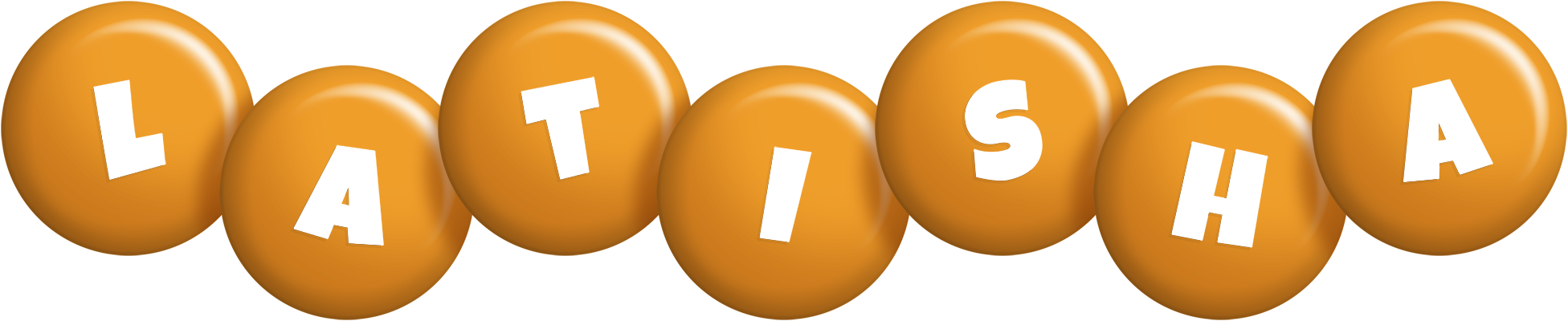 Latisha candy-orange logo