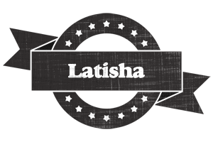 Latisha grunge logo