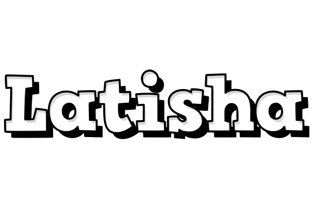 Latisha snowing logo
