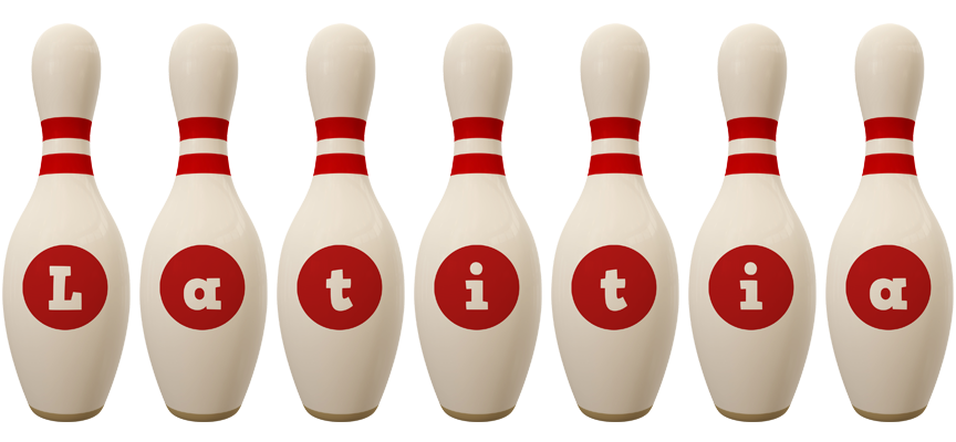 Latitia bowling-pin logo