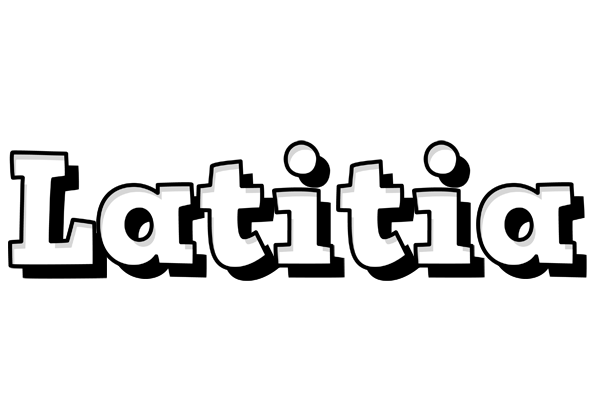 Latitia snowing logo