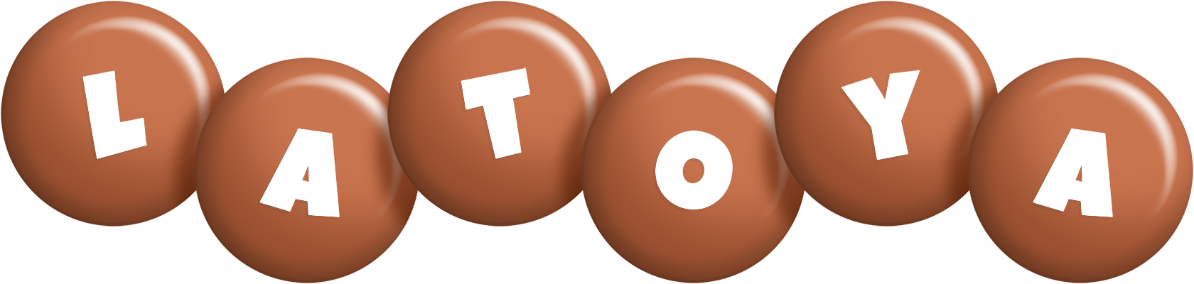 Latoya candy-brown logo