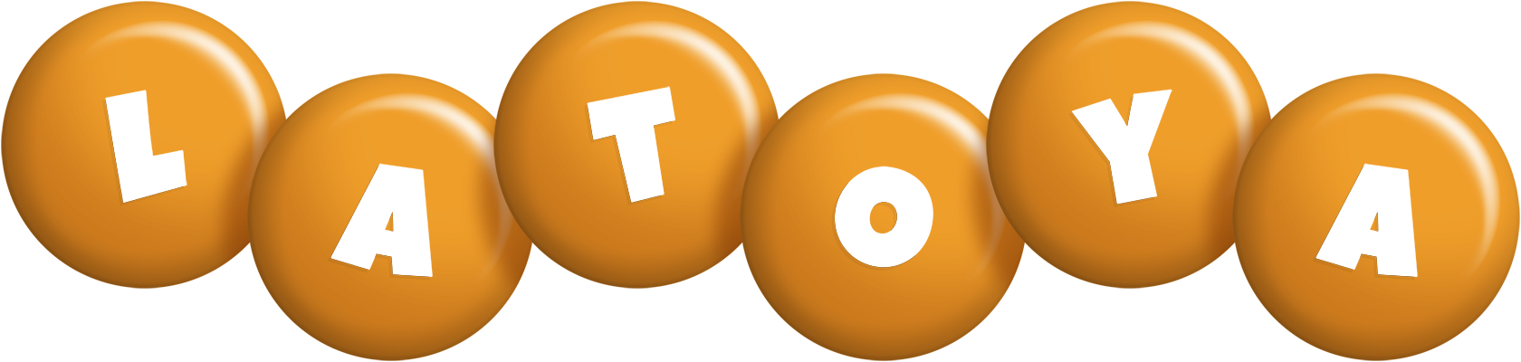 Latoya candy-orange logo