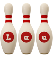 Lau bowling-pin logo