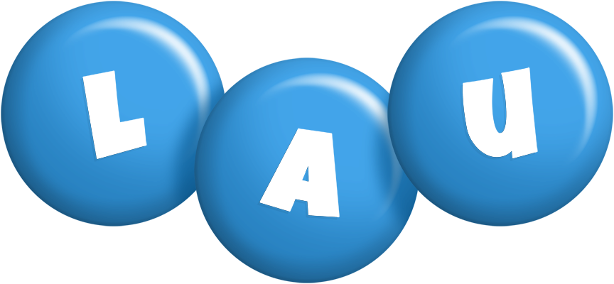 Lau candy-blue logo