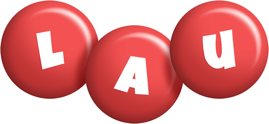 Lau candy-red logo